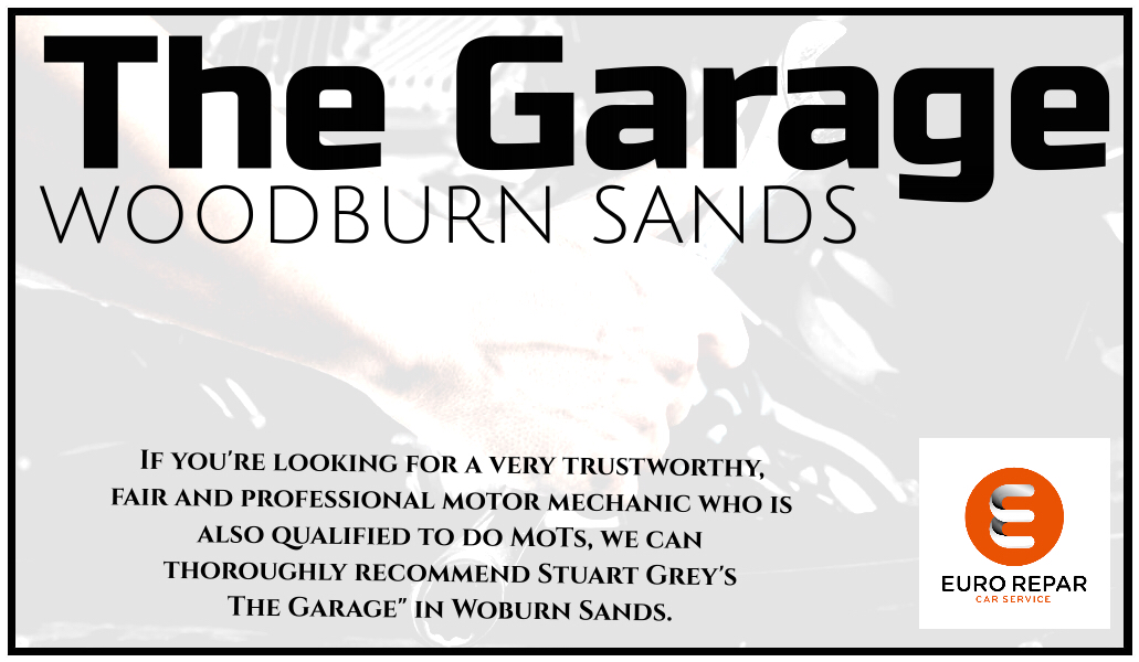 The Garage Wodburn Sands  logo