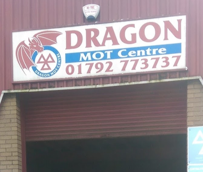 Dragon M O T Centre logo