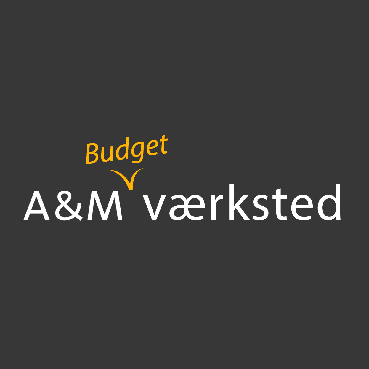 A&M Budgetværksted logo